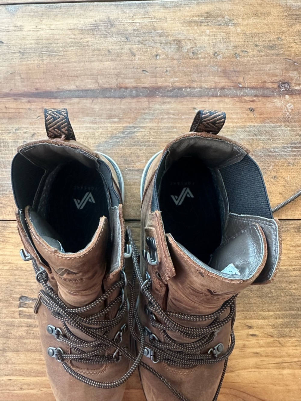 Forsake Men's Brown Leather Lace-Up Davos High Boot Size 8.5 - Picture 7 of 10
